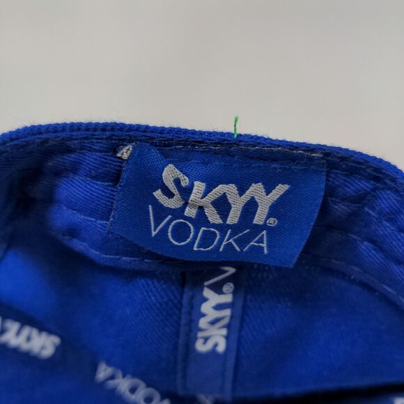 Skyy Vodka Men's Snapback Hat Blue Adjustable Embroidered Dirty Martini Logo - Picture 12 of 13